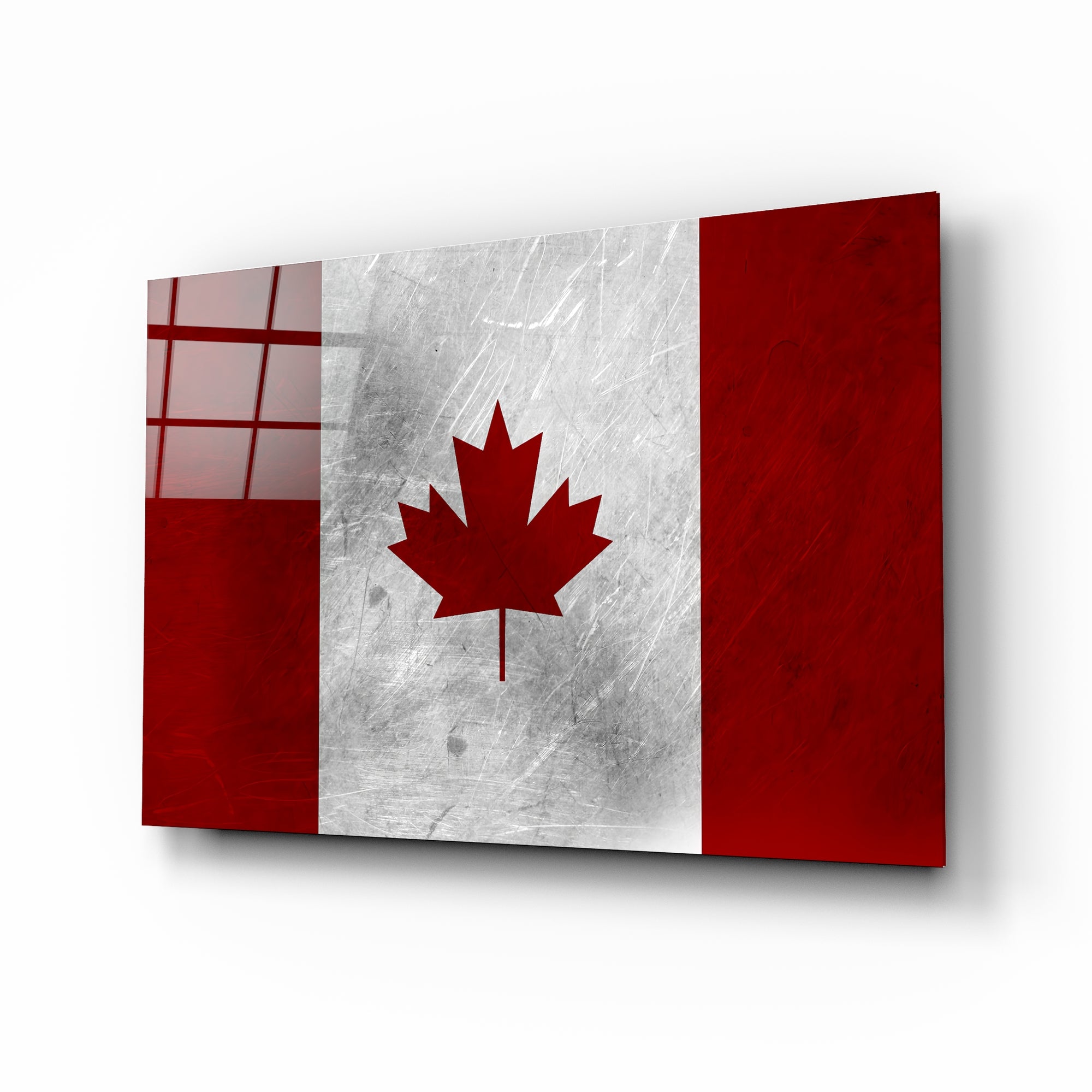Canada Flag Glass Wall Art