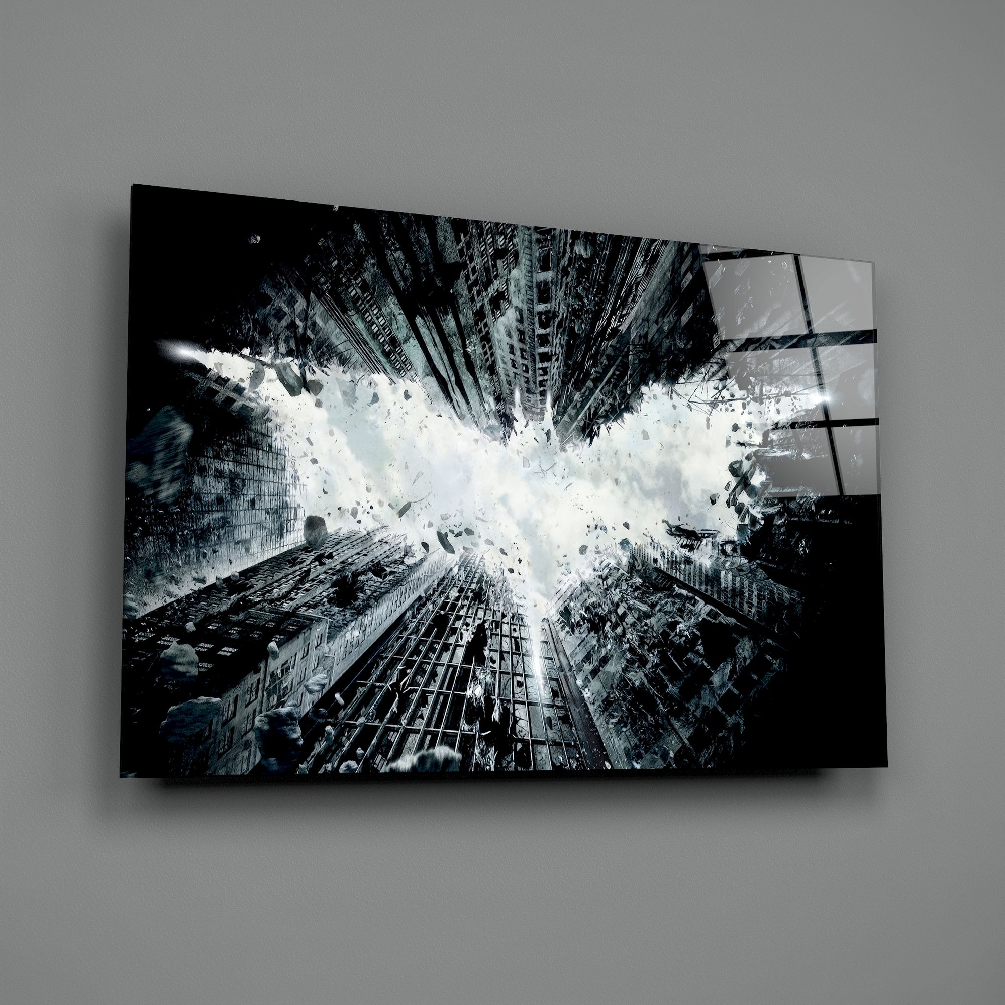 Batman and Gotham City Glass Wall Art