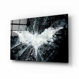 Arte della parete di vetro Batman e Gotham City