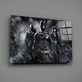 Batman, Catwomen and Bane Glass Wall Art