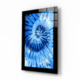 Arte de pared de vidrio de Cáscara azul