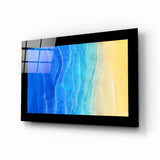 Arte della parete di vetro Sun Sea Beach