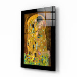 Gustav Klimt der Kuss Glasbild