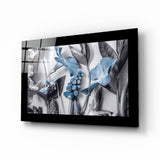 Arte de pared de vidrio de Arreglo floral