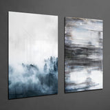 Blue Touches 2 Pieces Combine Glass Wall Art