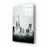Old City Silhouette Glass Art || Designer's Collection