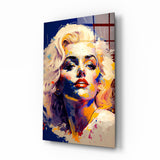Arte della parete di vetro Marilyn Monroe || Collezione di designer