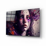 Beauty of a Sadness Glass Wall Art || Designer's Collection