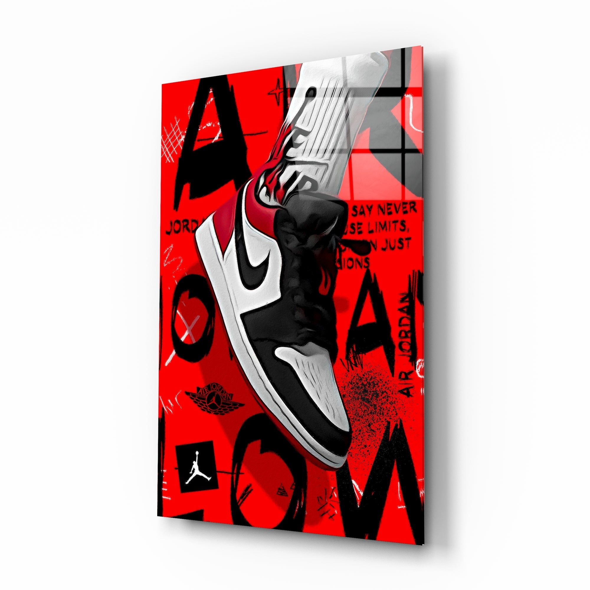 Geest Afspraak Plagen Air Jordan Glass Wall Art || Designers Collection – insigneart
