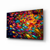 Arte della parete di vetro Mondo di pesce || Collezione di designer
