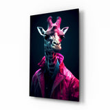 Stylish Giraffe || Designer -Sammlung Glasbild