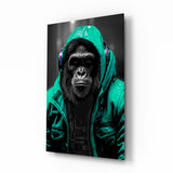 Rebellios Ape  Glass Wall Art || Designer's Collection