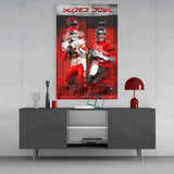 Arte della parete di vetro NFL - Mahomes x Brady || Collezione di design