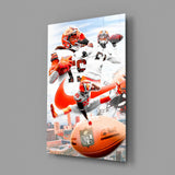 Arte de pared de vidrio de Giocatori NFL || Collezione di design