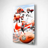 Arte della parete di vetro Giocatori NFL || Collezione di design