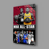 Arte della parete di vetro NBA All Star || Collezione di design