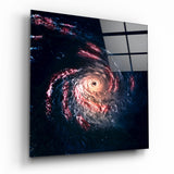 Raum - Schwarzes Loch Glasbild