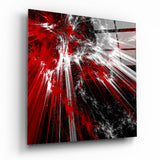 Arte della parete di vetro Esplosione rossa