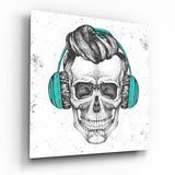 Skull - Always Music Glass Wall Art