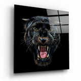 Arte de pared de vidrio de Jaguar