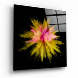 Farbexplosion Glasbild