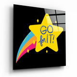 “Go for It” Glass Wall Art