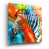 Zebra Glasbild