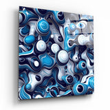 Arte de pared de vidrio de Bola azul