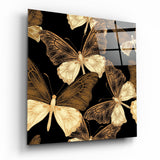 Arte de pared de vidrio de Mariposas