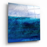 Arte de pared de vidrio de Sombras de azul