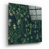 Forest Road Glass Wall Art
