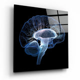Arte de pared de vidrio de Cerebro