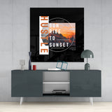 From Sunrise To Sunset Glass Wall Art