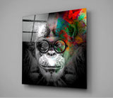 Wise Monkey Glass Wall Art