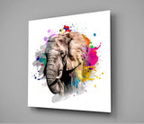 Elephant Glass Wall Art