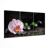 Orchid Mega Glass Wall Art - 140x72 cm