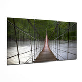 Hängebrücke Mega Glas Wandkunst