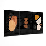 Forme astratte Mega quadro in vetro - 140x72 cm