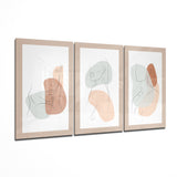 Abstract Shapes 1 Glass Wall Art - 140x72 cm