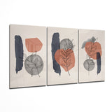 Abstrakte Formen 2 Glasbilder - 140x72 cm