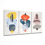 Abstract Shapes 4 Glass Wall Arts - 140x72 cm