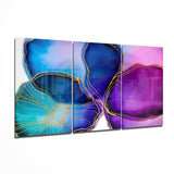 Abstract Shapes 5 Glass Wall Arts - 140x72 cm