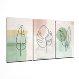 Glasbild Abstrakte Formen 8-teiliges Set - 140x72 cm