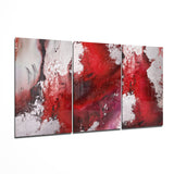 Glasbild Abstraktes Rot - 140x72 cm