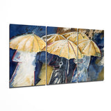 Arte della parete di vetro Gli ombrelli