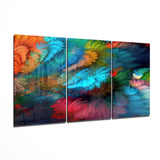 Dance of Colors Glass Wall Art