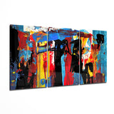 Tableau en verre Silhouettes - 140x72 cm