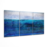 Tableau en verre Horizon bleu - 140x72 cm