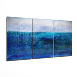 Blue Horizon Glass Wall Art