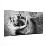Woman and Dance Glass Wall Art - 140x72 cm